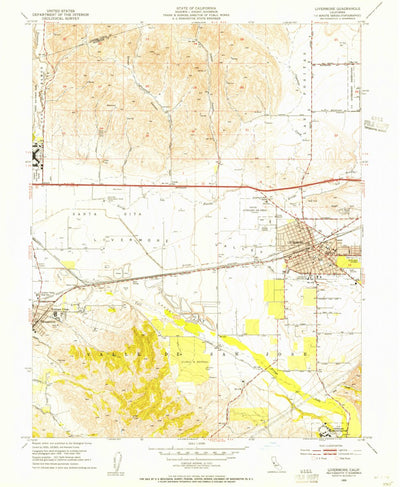 United States Geological Survey Livermore, CA (1953, 24000-Scale) digital map