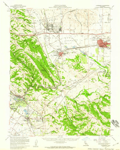 United States Geological Survey Livermore, CA (1953, 62500-Scale) digital map