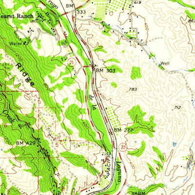United States Geological Survey Livermore, CA (1953, 62500-Scale) digital map