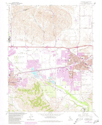United States Geological Survey Livermore, CA (1961, 24000-Scale) digital map