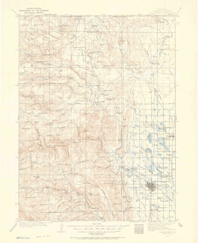 United States Geological Survey Livermore, CO-WY (1907, 125000-Scale) digital map