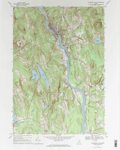 United States Geological Survey Livermore Falls, ME (1967, 24000-Scale) digital map