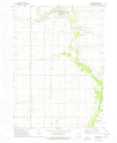 United States Geological Survey Livermore, IA (1972, 24000-Scale) digital map