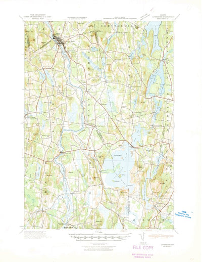 United States Geological Survey Livermore, ME (1941, 62500-Scale) digital map
