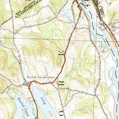 United States Geological Survey Livermore, ME (1941, 62500-Scale) digital map
