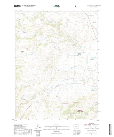 United States Geological Survey Livermore Mountain, CO (2022, 24000-Scale) digital map