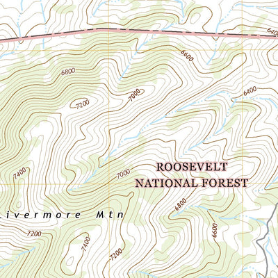 United States Geological Survey Livermore Mountain, CO (2022, 24000-Scale) digital map