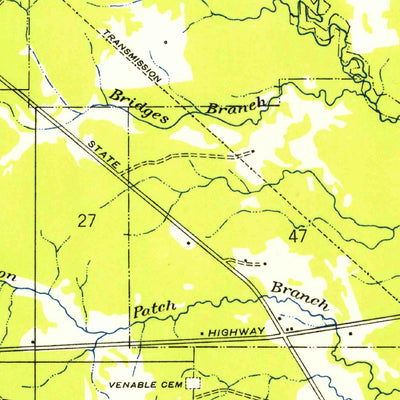 United States Geological Survey Liverpool, LA-MS (1942, 31680-Scale) digital map