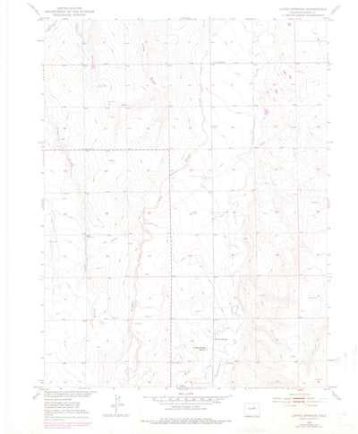 United States Geological Survey Living Springs, CO (1951, 24000-Scale) digital map