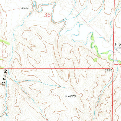 United States Geological Survey Livingston Draw, WY (1972, 24000-Scale) digital map