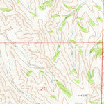 United States Geological Survey Livingston Draw, WY (1972, 24000-Scale) digital map