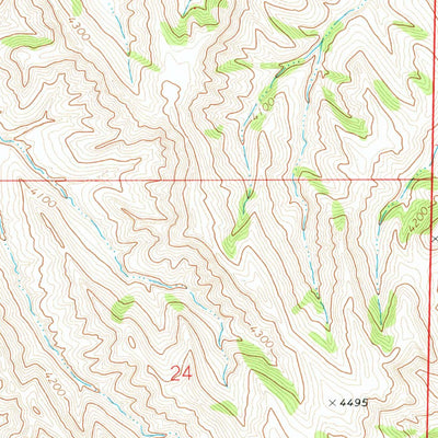 United States Geological Survey Livingston Draw, WY (1972, 24000-Scale) digital map