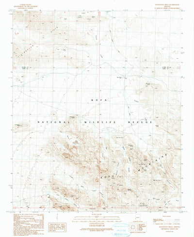 United States Geological Survey Livingston Hills, AZ (1990, 24000-Scale) digital map