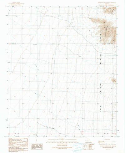 United States Geological Survey Livingston Hills NW, AZ (1990, 24000-Scale) digital map