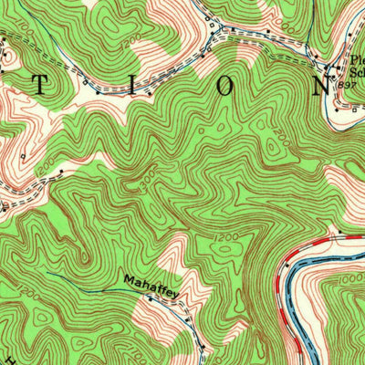 United States Geological Survey Livingston, KY (1953, 24000-Scale) digital map