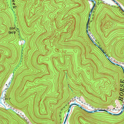United States Geological Survey Livingston, KY (1969, 24000-Scale) digital map