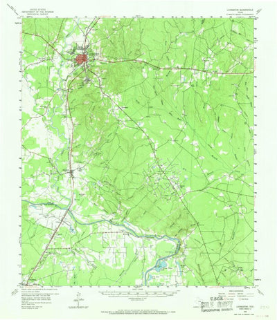 United States Geological Survey Livingston, TX (1958, 62500-Scale) digital map