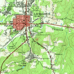 United States Geological Survey Livingston, TX (1958, 62500-Scale) digital map