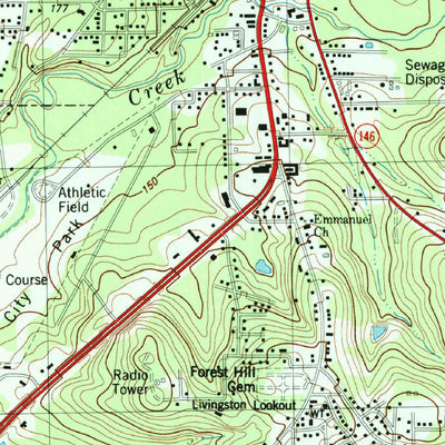 United States Geological Survey Livingston, TX (1984, 24000-Scale) digital map