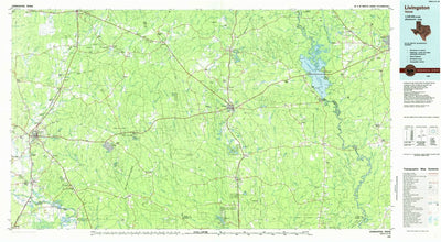 United States Geological Survey Livingston, TX (1985, 100000-Scale) digital map