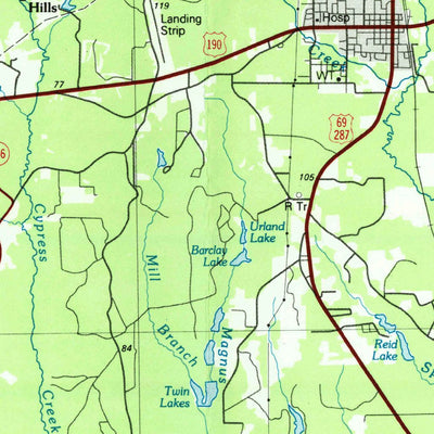 United States Geological Survey Livingston, TX (1985, 100000-Scale) digital map