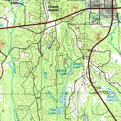 United States Geological Survey Livingston, TX (1992, 100000-Scale) digital map