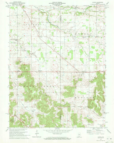 United States Geological Survey Livonia, IN (1970, 24000-Scale) digital map