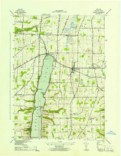 United States Geological Survey Livonia, NY (1942, 31680-Scale) digital map