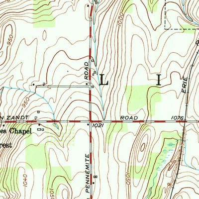United States Geological Survey Livonia, NY (1951, 24000-Scale) digital map