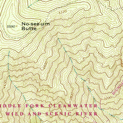 United States Geological Survey Liz Butte, ID (1966, 24000-Scale) digital map
