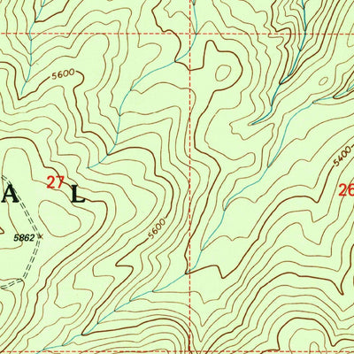 United States Geological Survey Liz Butte, ID (1994, 24000-Scale) digital map