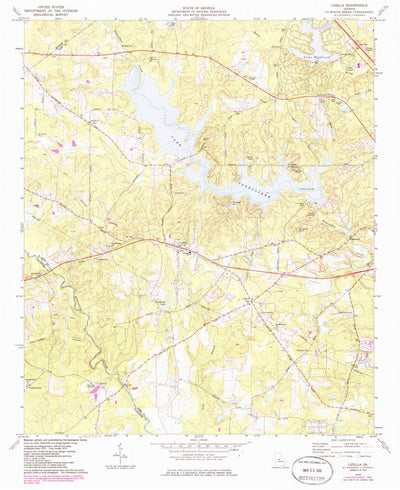 United States Geological Survey Lizella, GA (1974, 24000-Scale) digital map