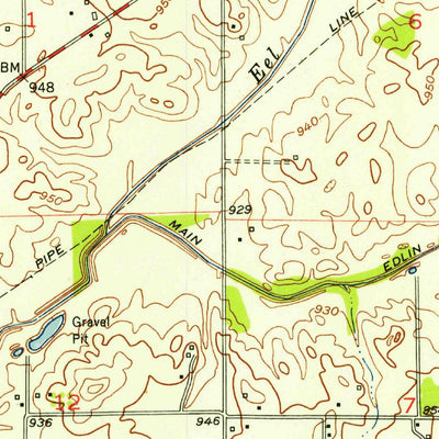 United States Geological Survey Lizton, IN (1953, 24000-Scale) digital map