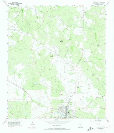 United States Geological Survey Llano North, TX (1955, 24000-Scale) digital map