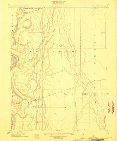 United States Geological Survey Llano Seco, CA (1912, 31680-Scale) digital map