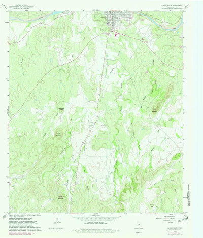 United States Geological Survey Llano South, TX (1960, 24000-Scale) digital map