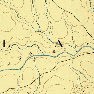 United States Geological Survey Llano, TX (1887, 125000-Scale) digital map