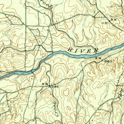 United States Geological Survey Llano, TX (1909, 125000-Scale) digital map