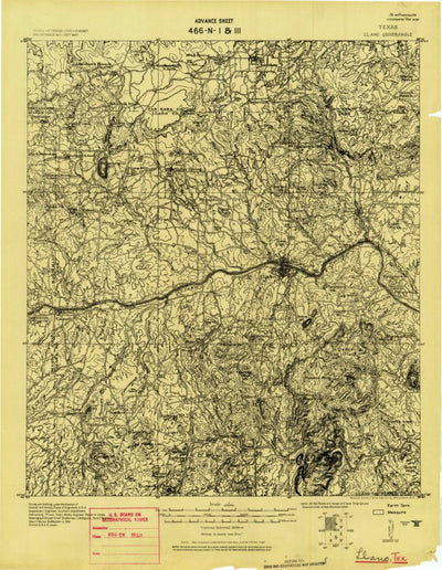 United States Geological Survey Llano, TX (1918, 125000-Scale) digital map