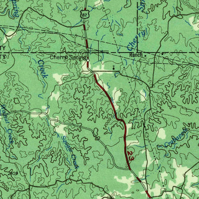 United States Geological Survey Llano, TX (1955, 250000-Scale) digital map