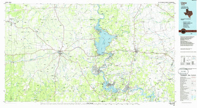 United States Geological Survey Llano, TX (1985, 100000-Scale) digital map