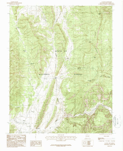 United States Geological Survey Llaves, NM (1983, 24000-Scale) digital map