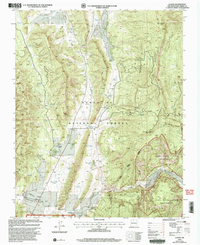 United States Geological Survey Llaves, NM (2002, 24000-Scale) digital map