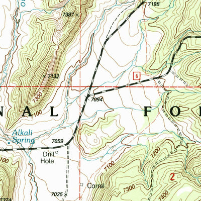 United States Geological Survey Llaves, NM (2002, 24000-Scale) digital map