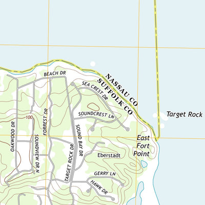 United States Geological Survey Lloyd Harbor, NY-CT (2013, 24000-Scale) digital map