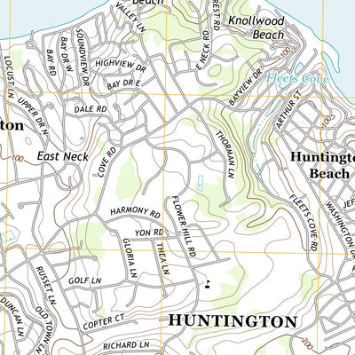 United States Geological Survey Lloyd Harbor, NY-CT (2013, 24000-Scale) digital map