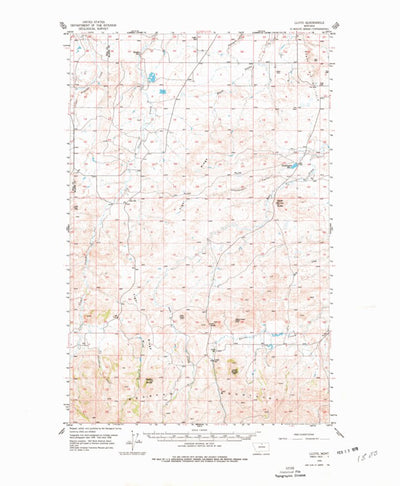 United States Geological Survey Lloyd, MT (1956, 62500-Scale) digital map