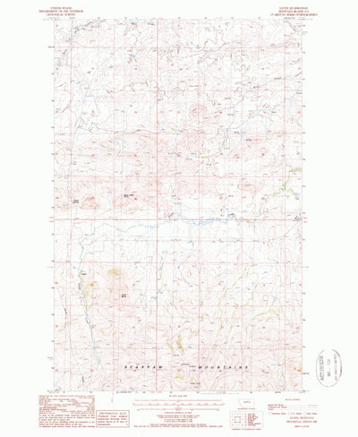 United States Geological Survey Lloyd, MT (1987, 24000-Scale) digital map