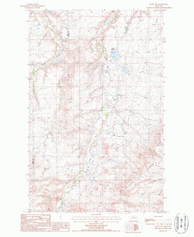 United States Geological Survey Lloyd NW, MT (1987, 24000-Scale) digital map