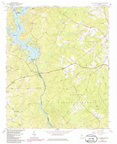 United States Geological Survey Lloyd Shoals Dam, GA (1964, 24000-Scale) digital map